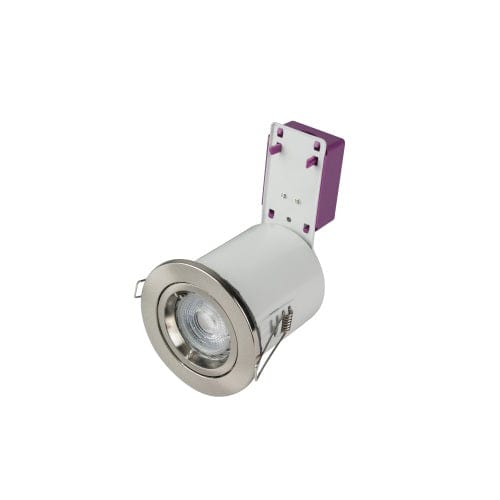 Robus Starling 50W Mains Voltage Die Cast Fire Rated Downlight, Ip20, 91MM, Brushed Chrome - RSF201-13, Image 1 of 2