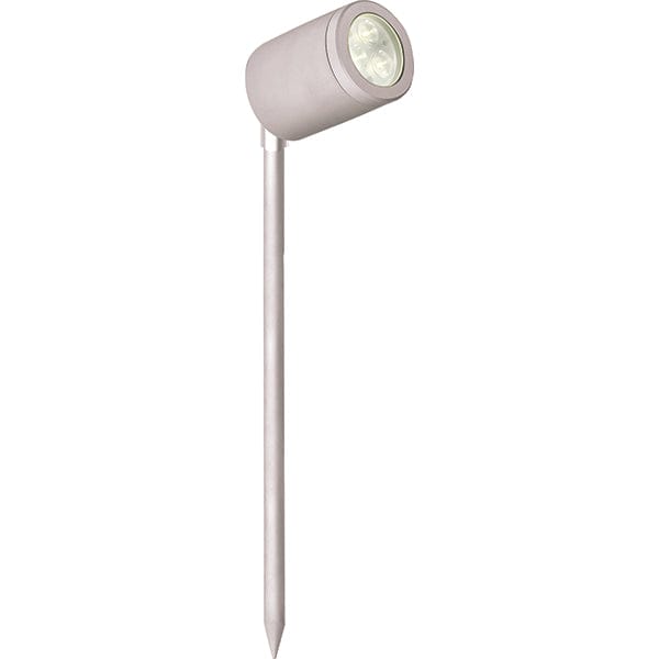 Collingwood 3W Silver Straight to Mains LED Garden Spike Light 38 Degree - Natural White