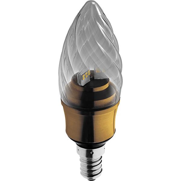 Kosnic 5.5W KTC LED E14/SES Twisted Candle Bronze Warm White - KDIM5.5TWT/E14-BOZ-N30, Image 1 of 1