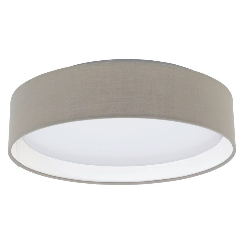EGLO LED Taupe Fabric Ceiling Light Warm White - 31589, Image 1 of 1