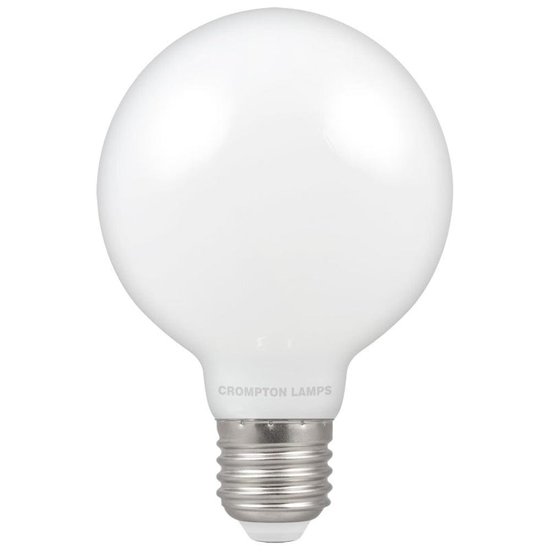 Crompton LED Globe ES E27 G80 Opal 7W Dimmable - Warm White, Image 1 of 1