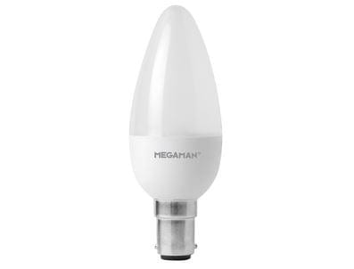 Megaman RichColour 5.5W LED B15/SBC Candle Cool White 360° 470lm Dimmable - 142566, Image 1 of 1