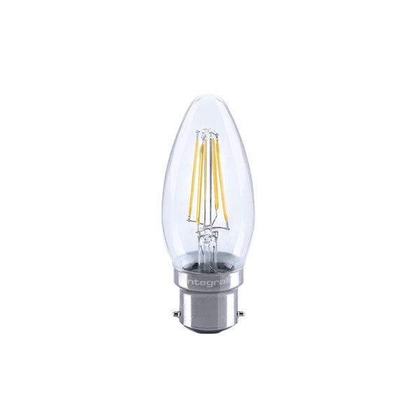 Integral 4.5W Candle B22 Dimmable Filament Warm White - ILCANDB22DC043, Image 1 of 1