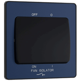 BG Evolve Matt Blue Fan Isolator Switch 10A Triple Pole - PCDDB15B