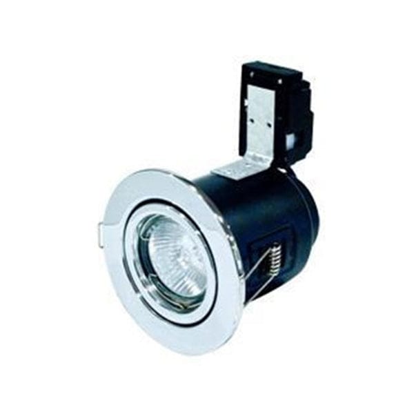 Robus Compact GU10 Fire Rated Downlight IP20 Chrome - RFP208-03, Image 1 of 1