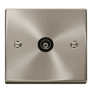 Click Scolmore Deco  1 Gang Isolated Co-Axial Socket - VPSC158BK