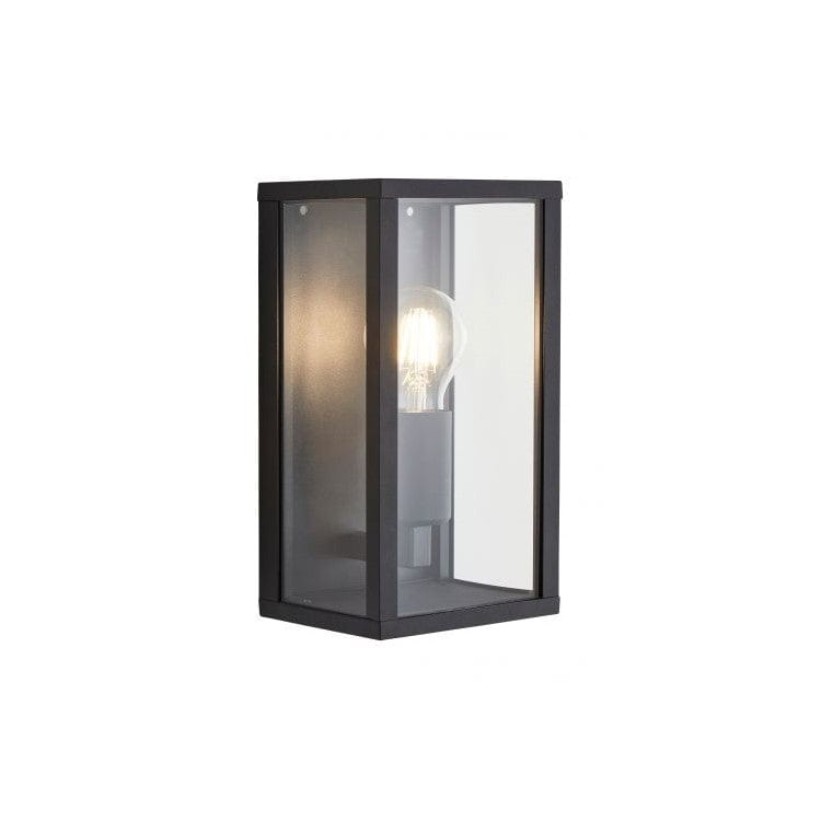 Forum Chinon Single Light IP44 Box Lantern - Black - ZN-38640-BLK, Image 1 of 1