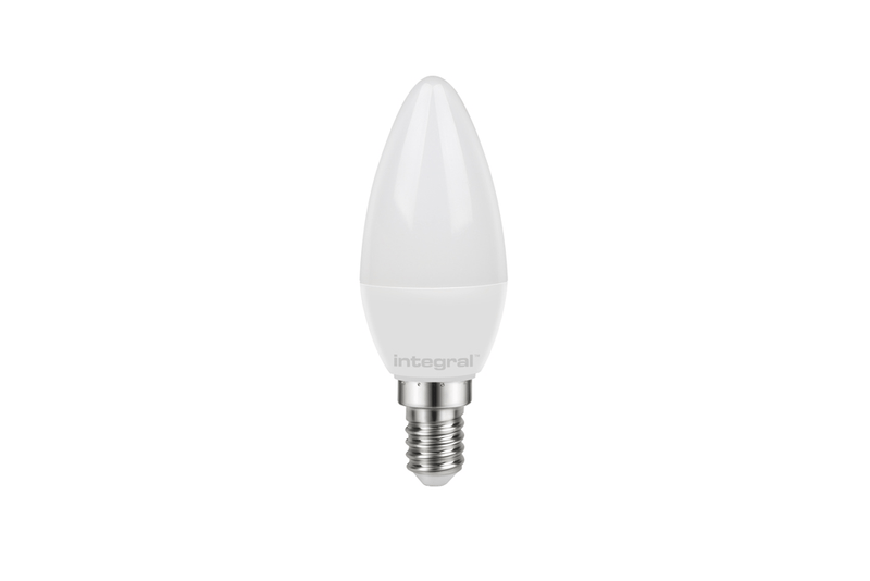 Integral 3.4W LED SES/E14 Candle Warm White 280 Frosted - ILCANDE14NC006, Image 1 of 1