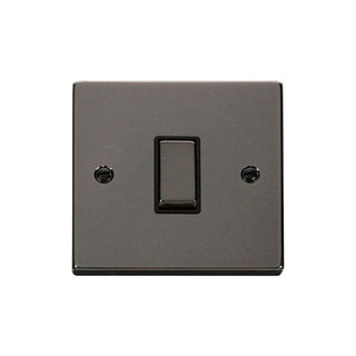 Click Scolmore Deco 10A 1 Gang 2 Way Rocker Switch - VPBN411BK