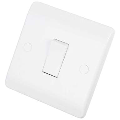 Click Scolmore Mode 10A 1 Gang Intermediate Switch White - CMA025, Image 1 of 1