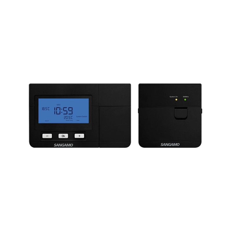 Sangamo Wireless Programmable Thermostat with Digital Display Black - CHPRSTATDPRFB, Image 1 of 1