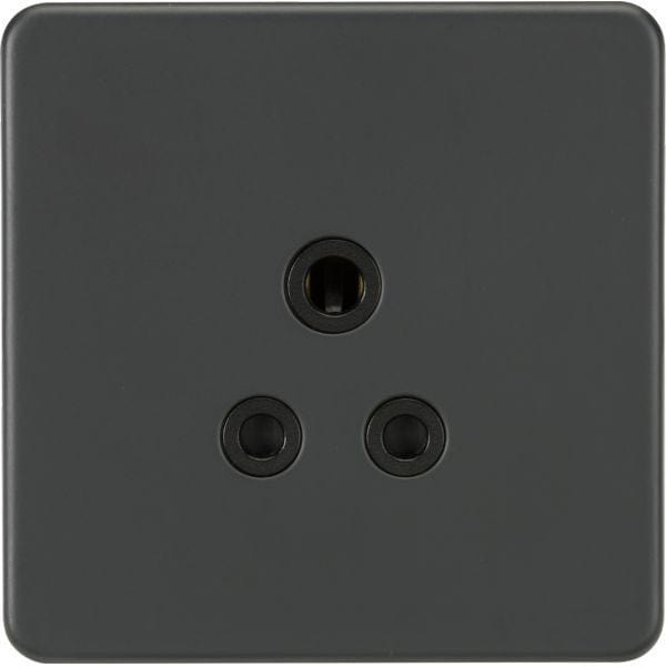 Knightsbridge Screwless 5A Unswitched Socket - Anthracite - SF5AAT, Image 1 of 1