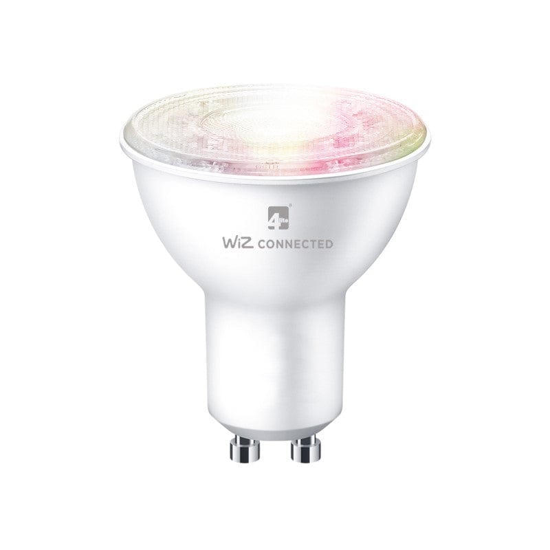 Image of a 4lite led smart light bulb on a white background