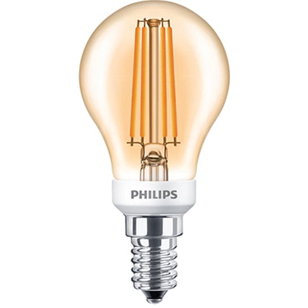 Philips LEDLustre 5W=35W Golf Ball Dimmable Very Warm White Small Edison Screw (SES/E14