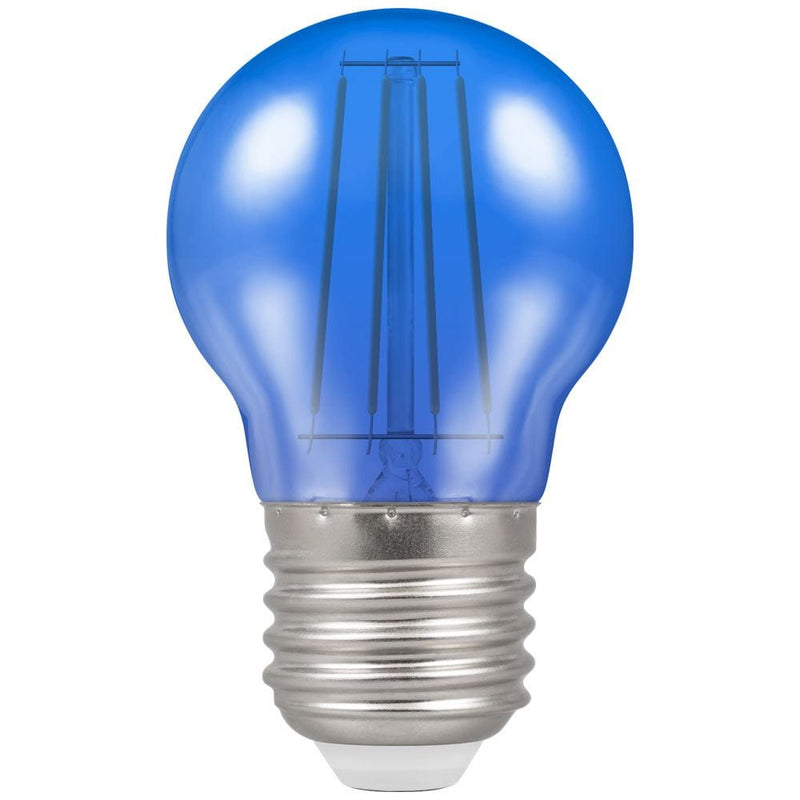 Crompton LED Filament Harlequin Round ES E27 4W - Blue
