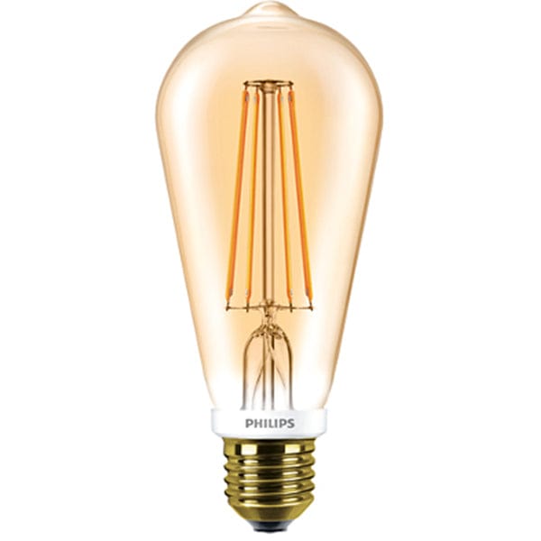 Philips CLA 7W LED ES E27 Squirrel Cage Globe Amber Warm White Dimmable - 57573400