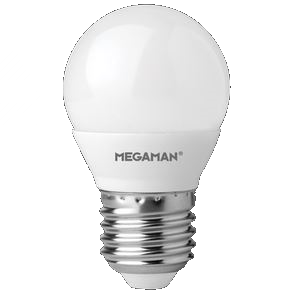 Megaman Classic 5.5W LED ES/E27 Golf Ball Cool White 330° 470lm Dimmable - 711114, Image 1 of 1
