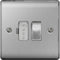 BG Nexus Metal Brushed Steel Switched 13A Fused Connection Unit - NBS50