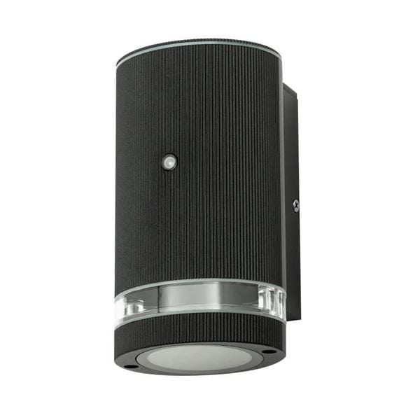 Forum Helix Wall GU10 Downlight with Photocell IP44 - Black - ZN-35686-BLK, Image 1 of 1