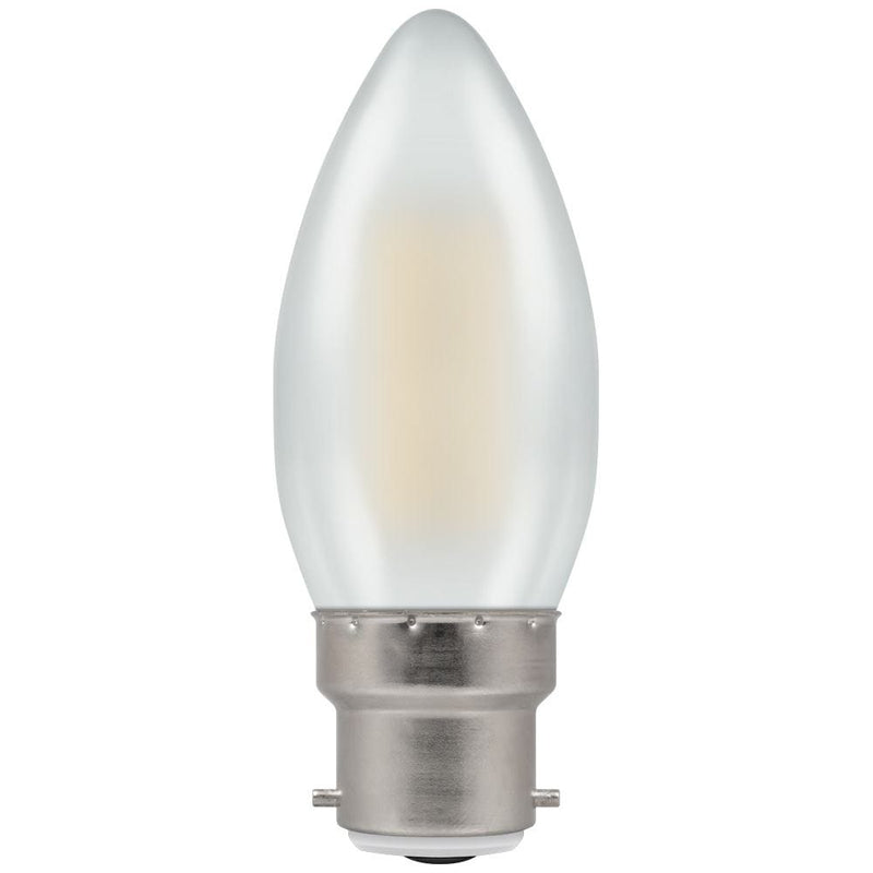 Crompton LED Candle BC B22 Filament Pearl 4W 2700K - Warm White, Image 1 of 1