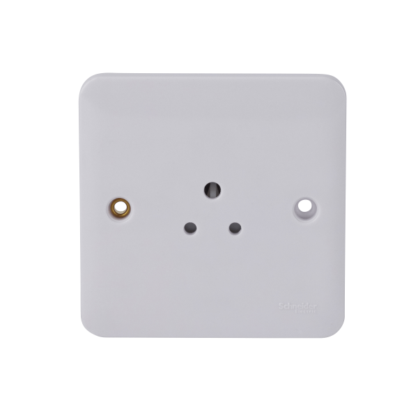 Schneider LWM 1G 2A Round Pin Unswitched Socket White - GGBL3070, Image 1 of 1