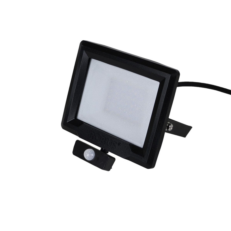 Robus HiLume 50W LED Flood Light with PIR IP65 Black Warm White - RHL5030P-04, Image 1 of 1