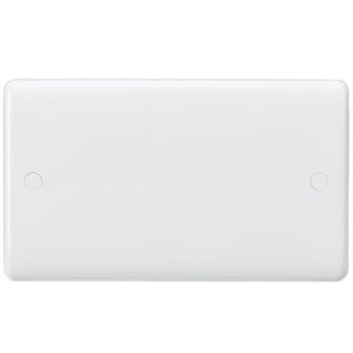 Knightsbridge Curved Edge 2G Blanking Plate - White - CU8360