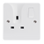 Click Scolmore Mode 13A 1 Gang Plug Socket With Locating Plug Polar White - CMA735