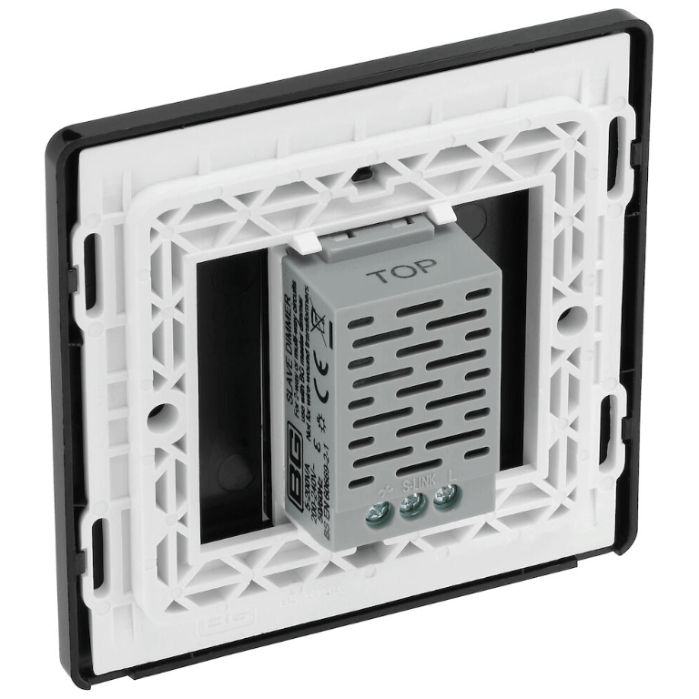 BG Evolve Matt Grey 200W Single Touch Dimmer Switch 2-Way Secondary - PCDMGTDS1B, Image 3 of 3