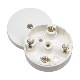 Click Scolmore Essentials 58MM 20A 4 Term Junction Box White - WA074