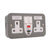 Click Scolmore Essentials 13A 2 Gang Double Pole Plug Socket With Passive RCD - CLRCDP036