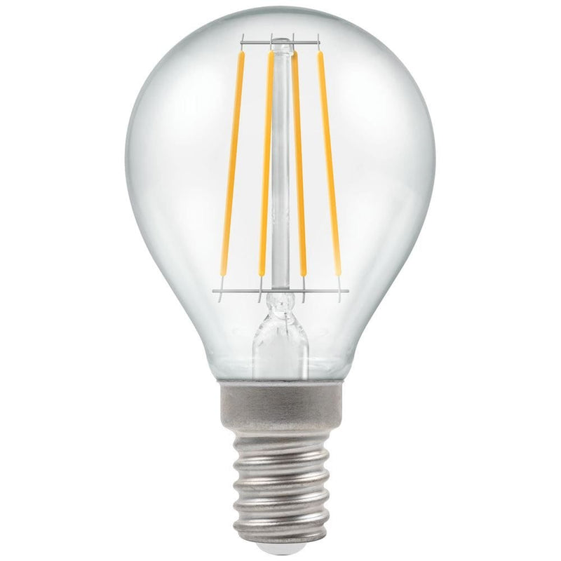Crompton LED Round Filament Dimmable Clear 5W 2700K SES-E14 - CROM7246, Image 1 of 2