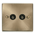 Click Scolmore Deco 2 Gang Isolated Co-Axial Socket - VPAB159BK