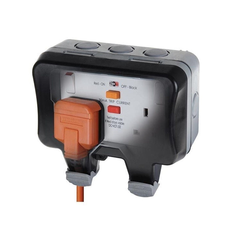 BG IP66 13A 2-Gang Sp Weatherproof Outdoor Switched Passive RCD Socket - WP22ARCD - WP22RCD, Image 1 of 1