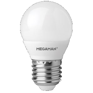 Megaman RichColour 5.5W LED ES/E27 Golf Ball Warm White 360° 470lm Dimmable - 142592, Image 1 of 1