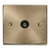 Click Scolmore Deco 1 Gang Isolated Co-Axial Socket - VPAB158BK