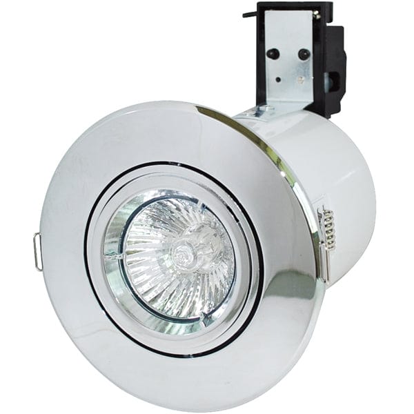 Robus GU/GZ10 Adjustable Fire Rated IP20 Non-Integrated Downlight Chrome - RF208-03, Image 1 of 1