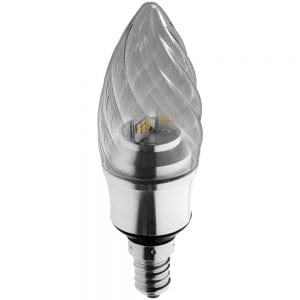 Kosnic 5.5W KTC LED E14/SES Twisted Candle Bronze Warm White - KTC5.5TWT/E14-BOZ-N30