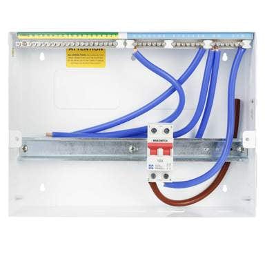 Lewden 10 Way Dual RCCB Ready Consumer Unit with 100A DP Main Switch - PRO-MX16XXM, Image 2 of 2