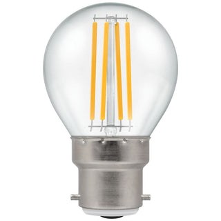 Crompton LED Round Filament Clear 6.5W 2700K BC-B22d - CROM12790