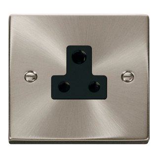 Click Scolmore Deco 5A Round Pin Socket - VPSC038BK