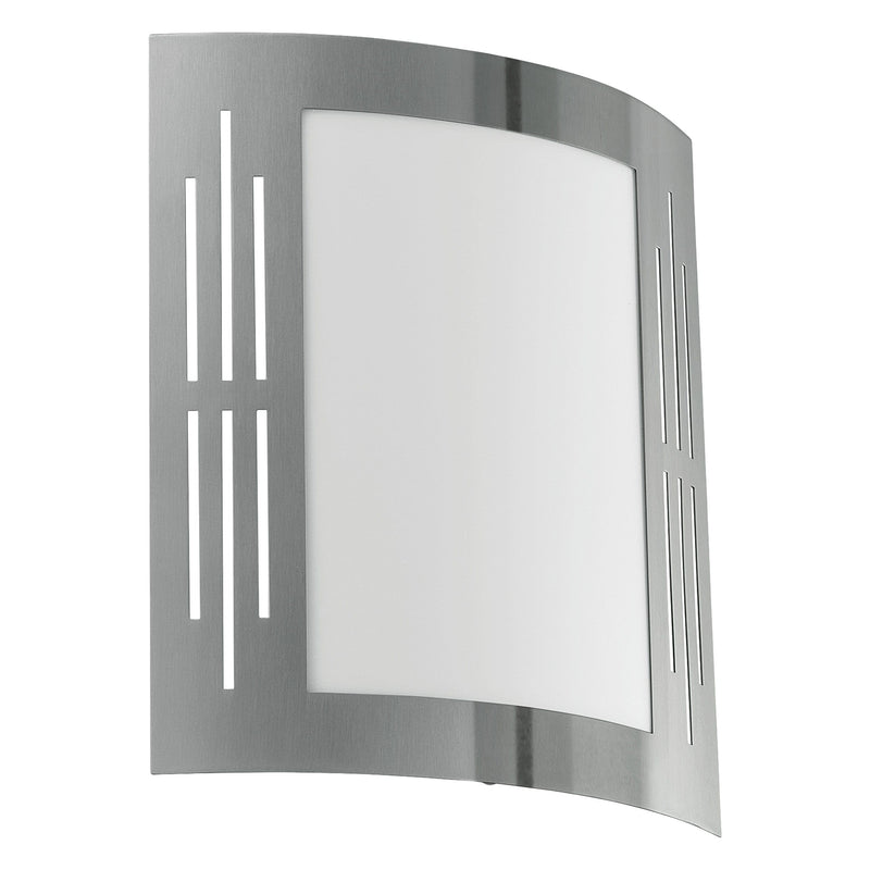 EGLO ES/E27 Wall Light IP44 With White Plastic Diffuser - 82309, Image 1 of 1