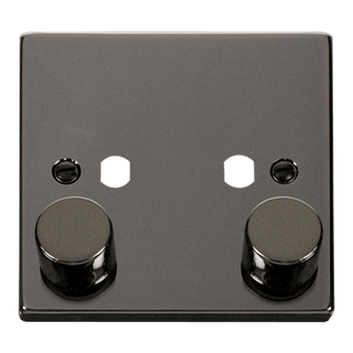 Click Scolmore Deco 2 Gang Dimmer Plate and Knob - VPBN152PL
