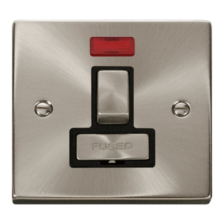 Click Scolmore Deco Ingot 13A Neon Switched Fused Spur Unit - VPSC752BK