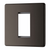 BG Flat Plate Black Nickel 1 Mod Sq Front Plate - FBNEMS1