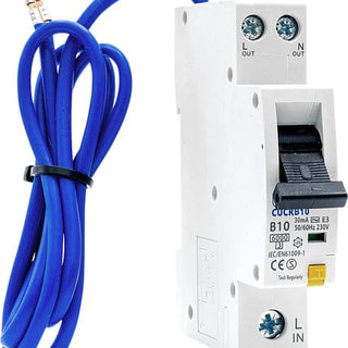 BG Compact Rcbo, Type Ac, B Curve, 10A - CUCRB10