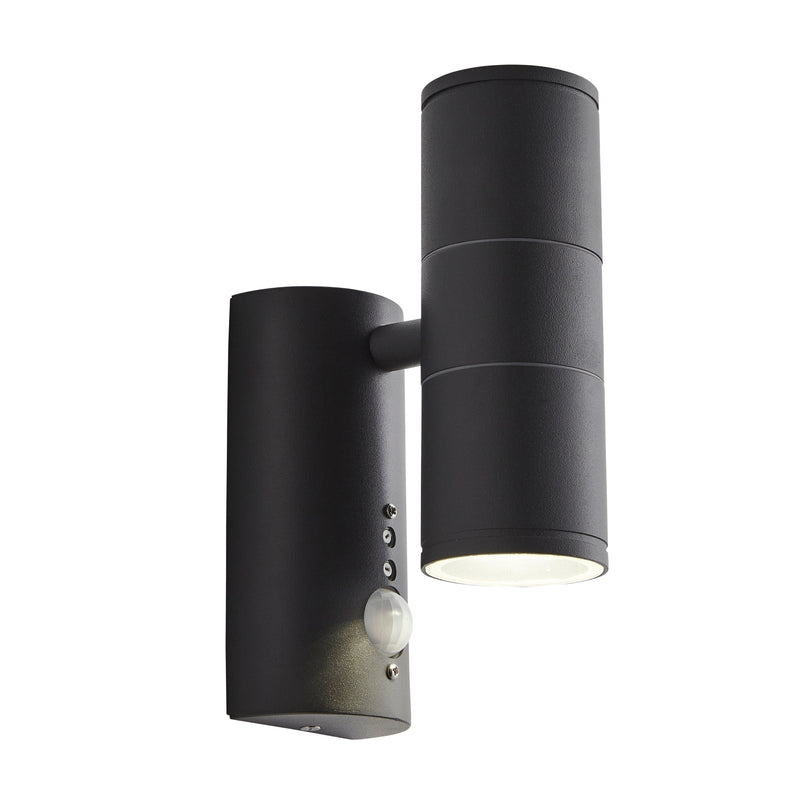 Forum Islay Up/Down GU10 Wall Light with PIR - Anthracite - CZ-29319-ANTH, Image 1 of 1