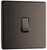 BG Screwless Flatplate Black Nickel Single Switch, 10Ax 2 Way - FBN12