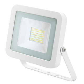 JCC 50W LED Floodlight +PIR IP44 Alu 4000K White - JC45207WH