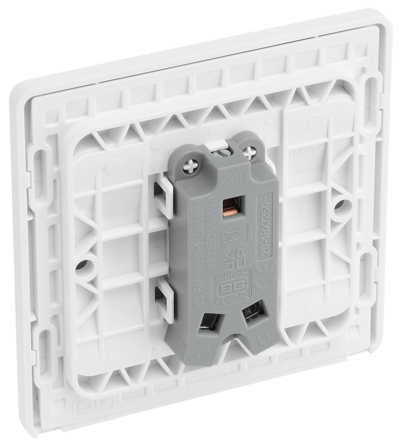 BG Evolve Pearl White Single Light Switch 20A 16AX 2 Way - PCDCL12W, Image 5 of 6